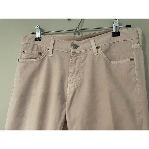 Red Engine Women's Light Pink Cropped Jeans - Picture 2 of 12